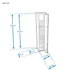 Armoire Forte 4 Armes SOLOGNAC 500 -Chasse Fournitures Boutique armoire forte 4 armes solognac 500 8