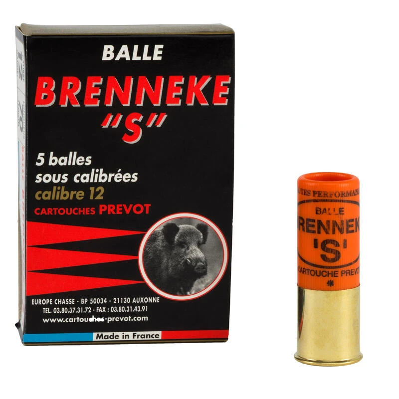 Balle Brenneke S Calibre 12/70 X 5 24g 1 Balle Brenneke S Calibre 12/70 X 5 24g
