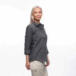 Bergans Of Norway Tovdal - Chemise De Marche Pour Femmes - Gris Foncé -Chasse Fournitures Boutique bergans of norway tovdal chemise de marche pour femmes gris fonce 4