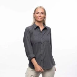 Bergans Of Norway Tovdal - Chemise De Marche Pour Femmes - Gris Foncé -Chasse Fournitures Boutique bergans of norway tovdal chemise de marche pour femmes gris fonce 5