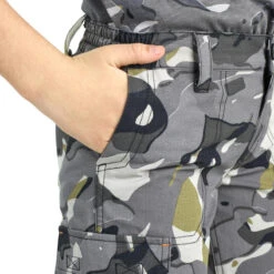 Bermuda Chasse Junior 500 Camouflage Gris -Chasse Fournitures Boutique bermuda chasse junior 500 camouflage gris 7