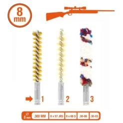 Brosses De Rechange Pour Kit Armes Rayées (filetage 8/32) 8 Brosses De Rechange Pour Kit Armes Rayées (filetage 8/32) -Chasse Fournitures Boutique brosses de rechange pour kit armes rayees filetage 832 3