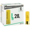 CARTOUCHE L100 28g CALIBRE 20/70 PLOMB N°6 X25