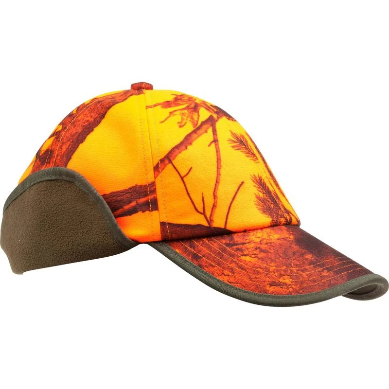 CASQUETTE CHASSE A RABAT CAMOUFLAGE ORANGE 2 CASQUETTE CHASSE A RABAT CAMOUFLAGE ORANGE – Image 2