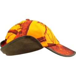 CASQUETTE CHASSE A RABAT CAMOUFLAGE ORANGE 13 CASQUETTE CHASSE A RABAT CAMOUFLAGE ORANGE -Chasse Fournitures Boutique casquette chasse a rabat camouflage orange 3