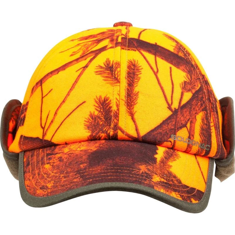 CASQUETTE CHASSE A RABAT CAMOUFLAGE ORANGE 5 CASQUETTE CHASSE A RABAT CAMOUFLAGE ORANGE – Image 5