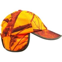 CASQUETTE CHASSE A RABAT CAMOUFLAGE ORANGE 17 CASQUETTE CHASSE A RABAT CAMOUFLAGE ORANGE -Chasse Fournitures Boutique casquette chasse a rabat camouflage orange 7