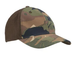 Casquette Chasse Légère Et Respirante 520 Camo Vert/marron & Uni