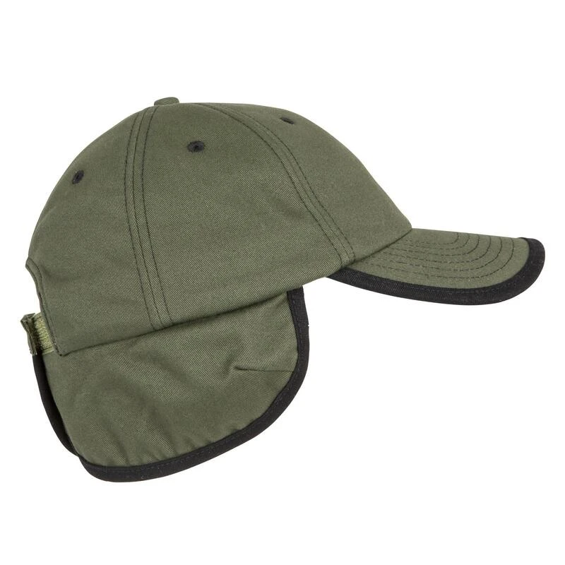 Casquette Chasse Polaire Chaude 500 Verte 3 Casquette Chasse Polaire Chaude 500 Verte – Image 3