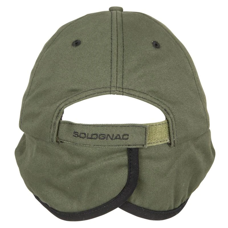 Casquette Chasse Polaire Chaude 500 Verte 7 Casquette Chasse Polaire Chaude 500 Verte – Image 7