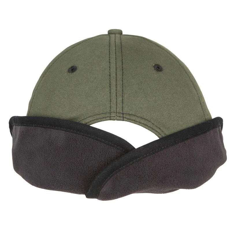 Casquette Chasse Polaire Chaude 500 Verte 8 Casquette Chasse Polaire Chaude 500 Verte – Image 8