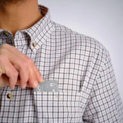 CHEMISE 100 A CARREAUX BLANCHE -Chasse Fournitures Boutique chemise 100 a carreaux blanche 3