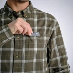 CHEMISE 100 A CARREAUX VERTE -Chasse Fournitures Boutique chemise 100 a carreaux verte 3