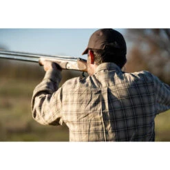 Chemise Chasse Coton Manches Longues Respirant Homme - 100 à Carreaux Beige. 12 Chemise Chasse Coton Manches Longues Respirant Homme - 100 à Carreaux Beige. -Chasse Fournitures Boutique chemise chasse coton manches longues respirant homme 100 a carreaux beige 2