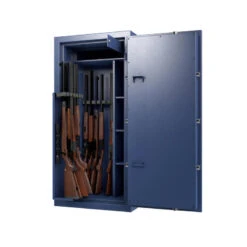 COFFRE FORT ANTI FEU POUR 13 ARMES SERRURE À CLÉ A2P -Chasse Fournitures Boutique coffre fort anti feu pour 13 armes serrure a cle a2p 3