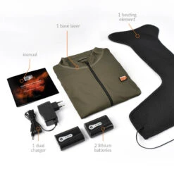 Couche De Base Sans Manches - Coupe Régulière Avec Fermeture à Glissière - Kaki -Chasse Fournitures Boutique couche de base sans manches coupe reguliere avec fermeture a glissiere kaki 3