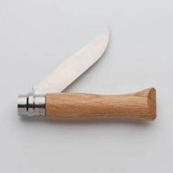 Couteau Pliant 9 Cm Inox Opinel N°9 Chêne -Chasse Fournitures Boutique couteau pliant 9 cm inox opinel n9 chene 2