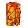 GILET CHASSE COMPACT SILENCIEUX CAMOUFLAGE FLUO