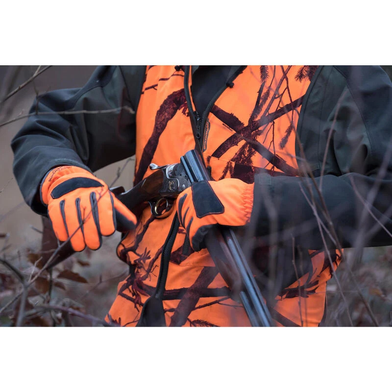 GILET CHASSE COMPACT SILENCIEUX CAMOUFLAGE FLUO 8 GILET CHASSE COMPACT SILENCIEUX CAMOUFLAGE FLUO – Image 8