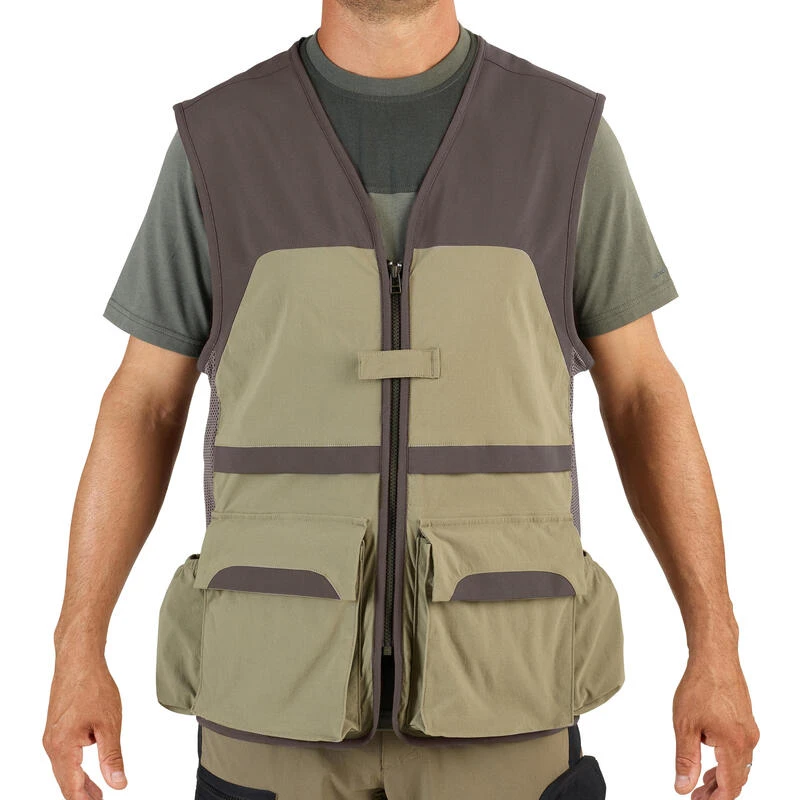 Gilet Chasse Léger Et Respirant Homme - 500 Vert Clair 2 Gilet Chasse Léger Et Respirant Homme - 500 Vert Clair – Image 2