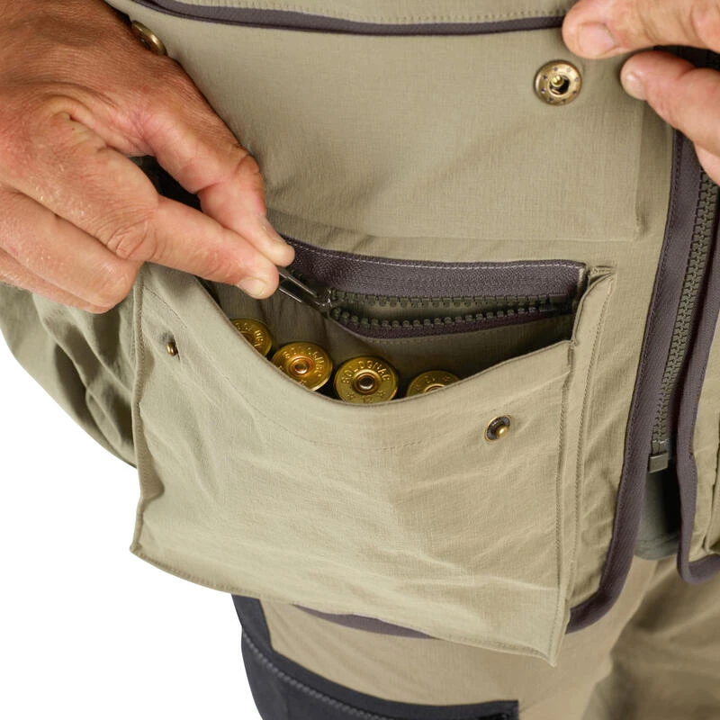 Gilet Chasse Léger Et Respirant Homme - 500 Vert Clair 8 Gilet Chasse Léger Et Respirant Homme - 500 Vert Clair – Image 8