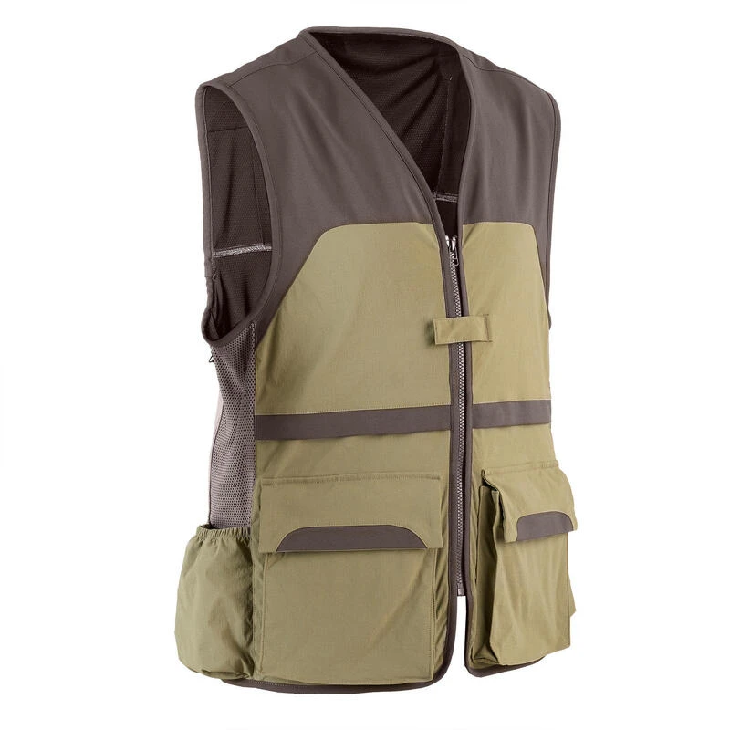 Gilet Chasse Léger Et Respirant Homme - 500 Vert Clair 1 Gilet Chasse Léger Et Respirant Homme - 500 Vert Clair