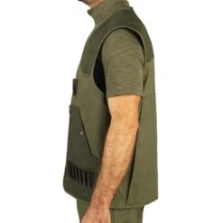 Gilet Chasse Léger Homme - 100 Vert -Chasse Fournitures Boutique gilet chasse leger homme 100 vert 2
