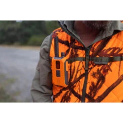 Gilet Chasse Réversible Camouflage/camouflage Fluo 100 -Chasse Fournitures Boutique gilet chasse reversible camouflagecamouflage fluo 100 2