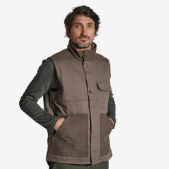GILET RESISTANT 500 MARRON -Chasse Fournitures Boutique gilet resistant 500 marron 6