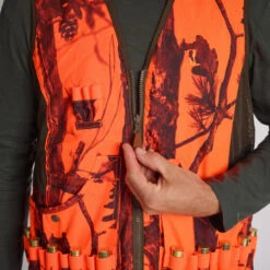GILET REVERSIBLE PERCUSSION CAMO FLUO / VERT 19 GILET REVERSIBLE PERCUSSION CAMO FLUO / VERT -Chasse Fournitures Boutique gilet reversible percussion camo fluo vert 9