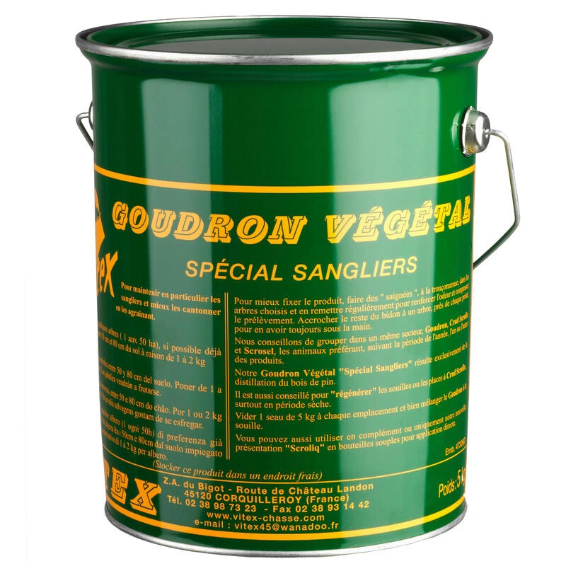 Goudron Seau De 5 KG Spécial Sangliers 1 Goudron Seau De 5 KG Spécial Sangliers