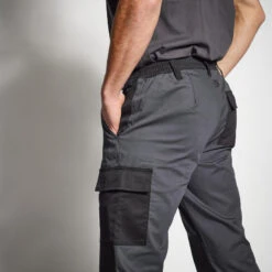 PANTALON CARGO RESISTANT STEPPE 300 BICOLORE GRIS ET NOIR -Chasse Fournitures Boutique pantalon cargo resistant steppe 300 bicolore gris et noir 2