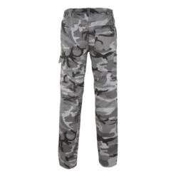 PANTALON CARGO RESISTANT STEPPE 300 CAMOUFLAGE WOODLAND NOIR -Chasse Fournitures Boutique pantalon cargo resistant steppe 300 camouflage woodland noir 4