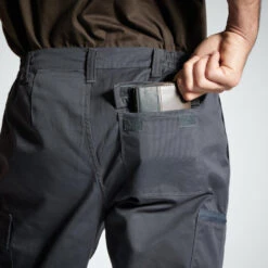 PANTALON CARGO RESISTANT STEPPE 300 GRIS -Chasse Fournitures Boutique pantalon cargo resistant steppe 300 gris 7