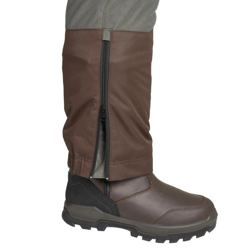 PANTALON CHASSE A BRETELLES CHAUD -20°C VERT 100 9 PANTALON CHASSE A BRETELLES CHAUD -20°C VERT 100 – Image 9