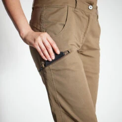 PANTALON CHASSE FEMME RESPIRANT 500 MARRON -Chasse Fournitures Boutique pantalon chasse femme respirant 500 marron 3