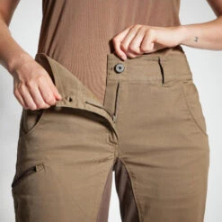 PANTALON CHASSE FEMME RESPIRANT 500 MARRON -Chasse Fournitures Boutique pantalon chasse femme respirant 500 marron 5