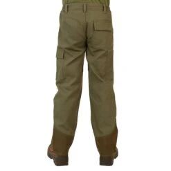 PANTALON RENFORT JUNIOR - 100 VERT ET MARRON -Chasse Fournitures Boutique pantalon renfort junior 100 vert et marron 2