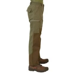PANTALON RENFORT JUNIOR - 100 VERT ET MARRON -Chasse Fournitures Boutique pantalon renfort junior 100 vert et marron 5