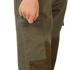 PANTALON RENFORT JUNIOR - 100 VERT ET MARRON -Chasse Fournitures Boutique pantalon renfort junior 100 vert et marron 7