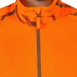 Pull Chasse Renfort Orange Fluo 500 -Chasse Fournitures Boutique pull chasse renfort orange fluo 500 6