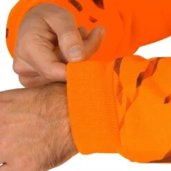 Pull Chasse Renfort Orange Fluo 500 -Chasse Fournitures Boutique pull chasse renfort orange fluo 500 8