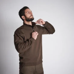 PULL RENFORT 500 MARRON -Chasse Fournitures Boutique pull renfort 500 marron 2