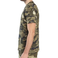 T-shirt Manches Courtes Chasse 100 Camouflage WL V1 Vert -Chasse Fournitures Boutique t shirt manches courtes chasse 100 camouflage wl v1 vert 3