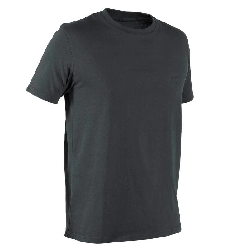 T-shirt Manches Courtes Coton Homme - 100 Carbon Gris 6 T-shirt Manches Courtes Coton Homme - 100 Carbon Gris – Image 6