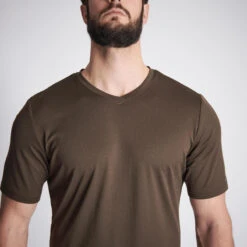 T-shirt Manches Courtes Respirant Chasse Homme 100 Marron Foncé -Chasse Fournitures Boutique t shirt manches courtes respirant chasse homme 100 marron fonce 2