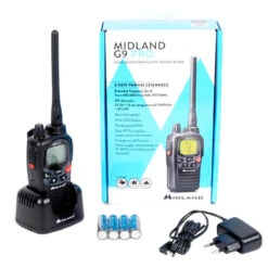 TALKIE WALKIE MIDLAND G9 PRO + OREILLETTES -Chasse Fournitures Boutique talkie walkie midland g9 pro oreillettes 5