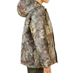 VESTE CHASSE CHAUDE ET IMPERMÉABLE SIBIR 300 JUNIOR CAMOUFLAGE KAMO-BR -Chasse Fournitures Boutique veste chasse chaude et impermeable sibir 300 junior camouflage kamo br 2
