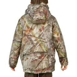 VESTE CHASSE CHAUDE ET IMPERMÉABLE SIBIR 300 JUNIOR CAMOUFLAGE KAMO-BR -Chasse Fournitures Boutique veste chasse chaude et impermeable sibir 300 junior camouflage kamo br 4