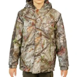 VESTE CHASSE CHAUDE ET IMPERMÉABLE SIBIR 300 JUNIOR CAMOUFLAGE KAMO-BR -Chasse Fournitures Boutique veste chasse chaude et impermeable sibir 300 junior camouflage kamo br 5